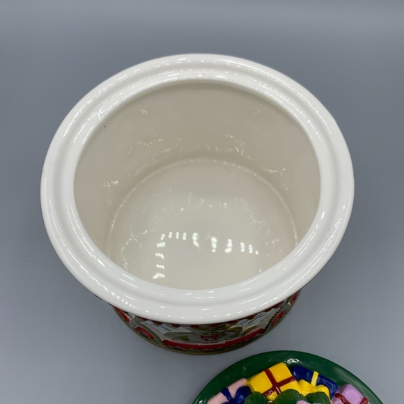 Spode Christmas Tree Annual Drum Candy Box Jar